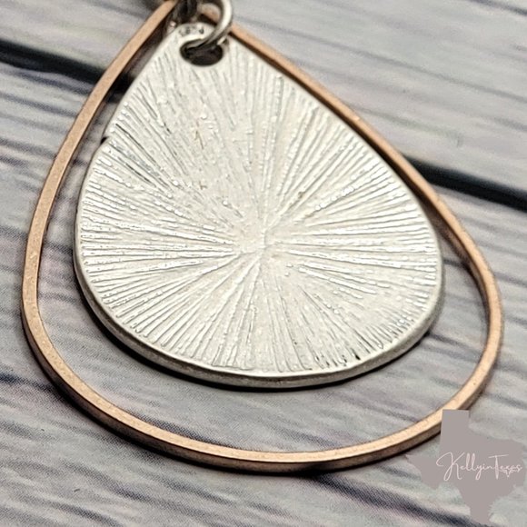 Boho Druzy Earrings in Silver & Black - Picture 7 of 7